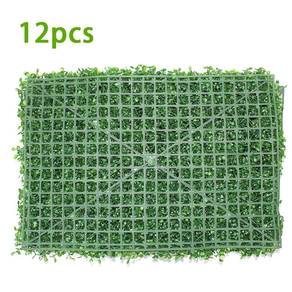 10″x10″ 20″x20″ Artificial UV Boxwood Mat Wall Hedge W/ Ties Fake Grass Fence US