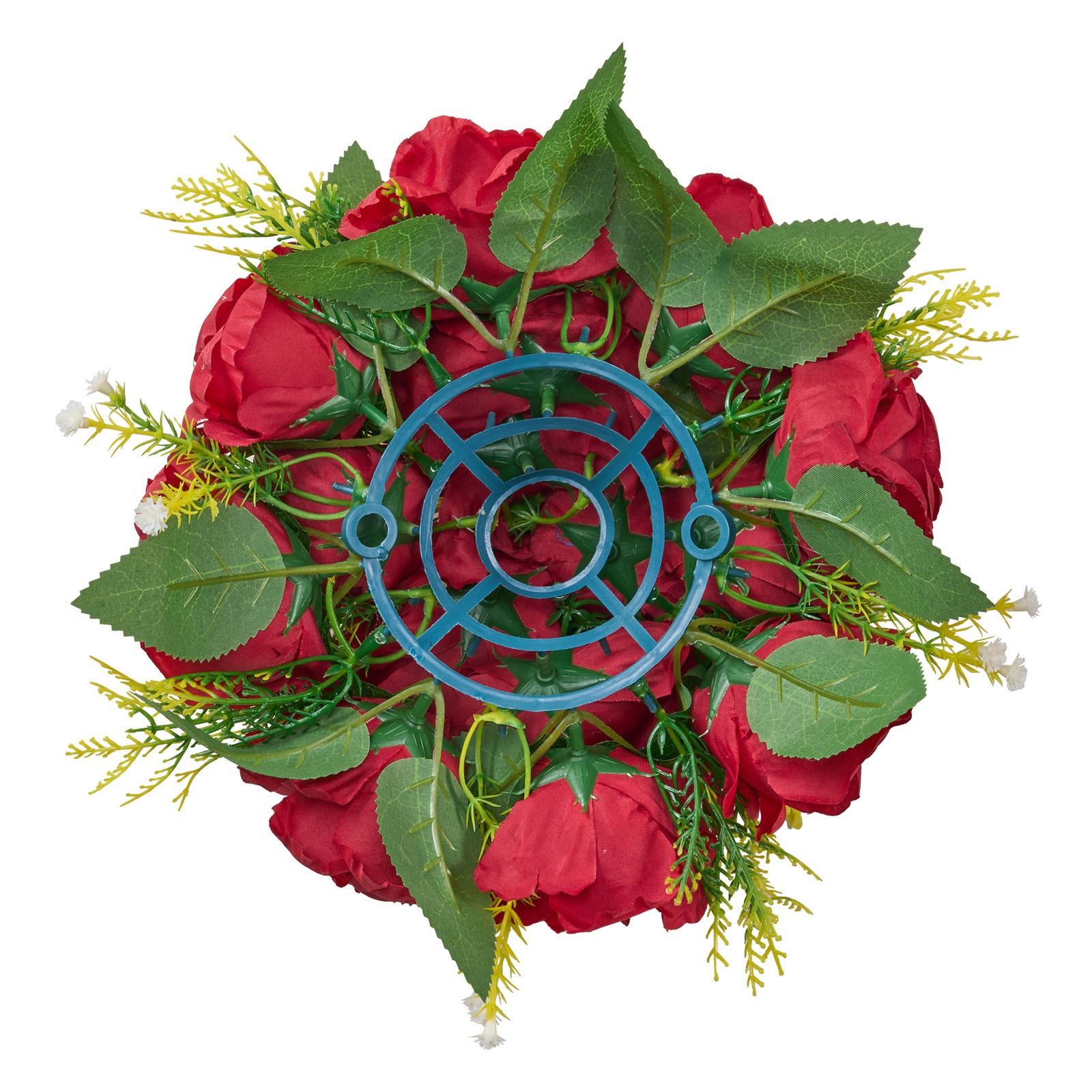 Uimoso Artificial Flower Balls for Wedding Decorations, Set of 10, Red