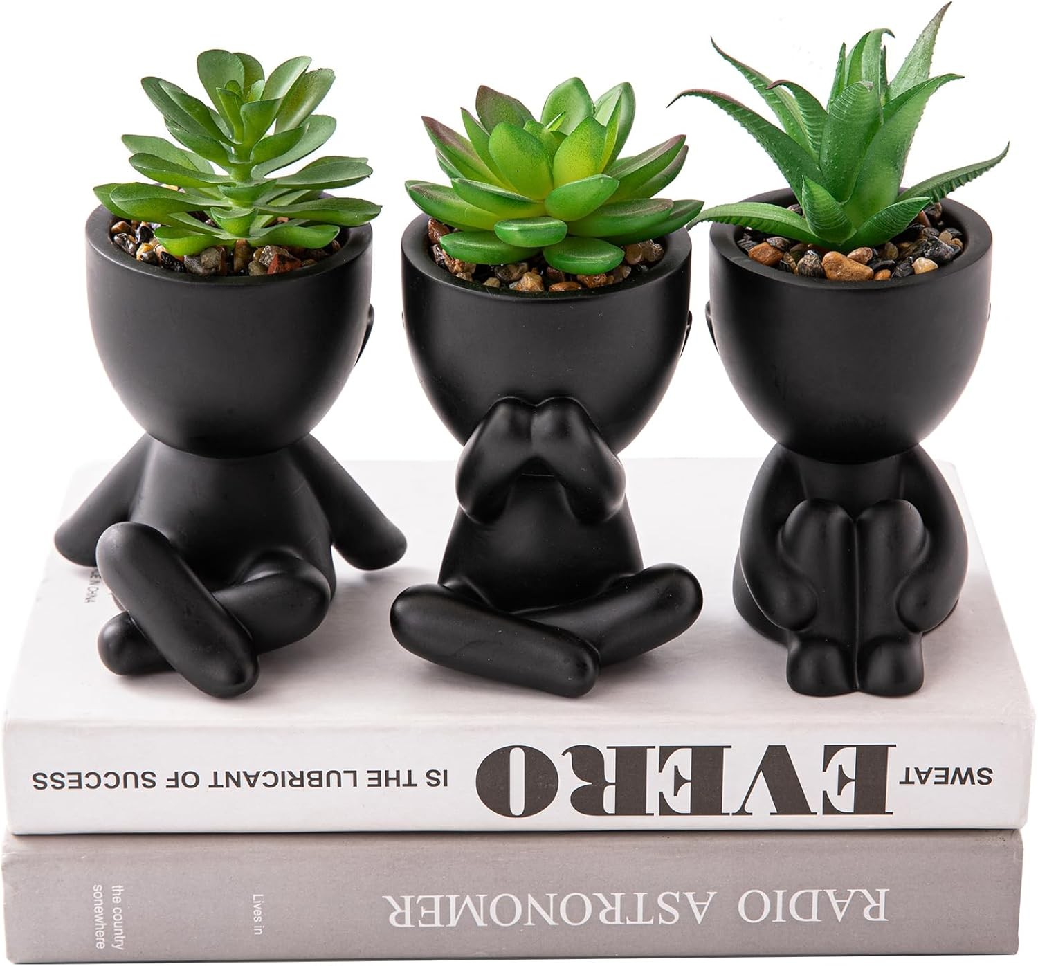 3PCS Cute Artificial Plant Office Decor