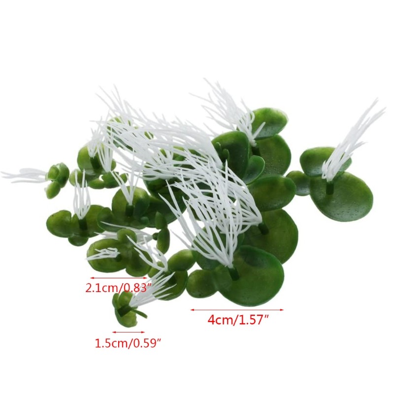 Artificial Duckweeds Floating Plastic All Year Green Fishbowls Decors 3 Size