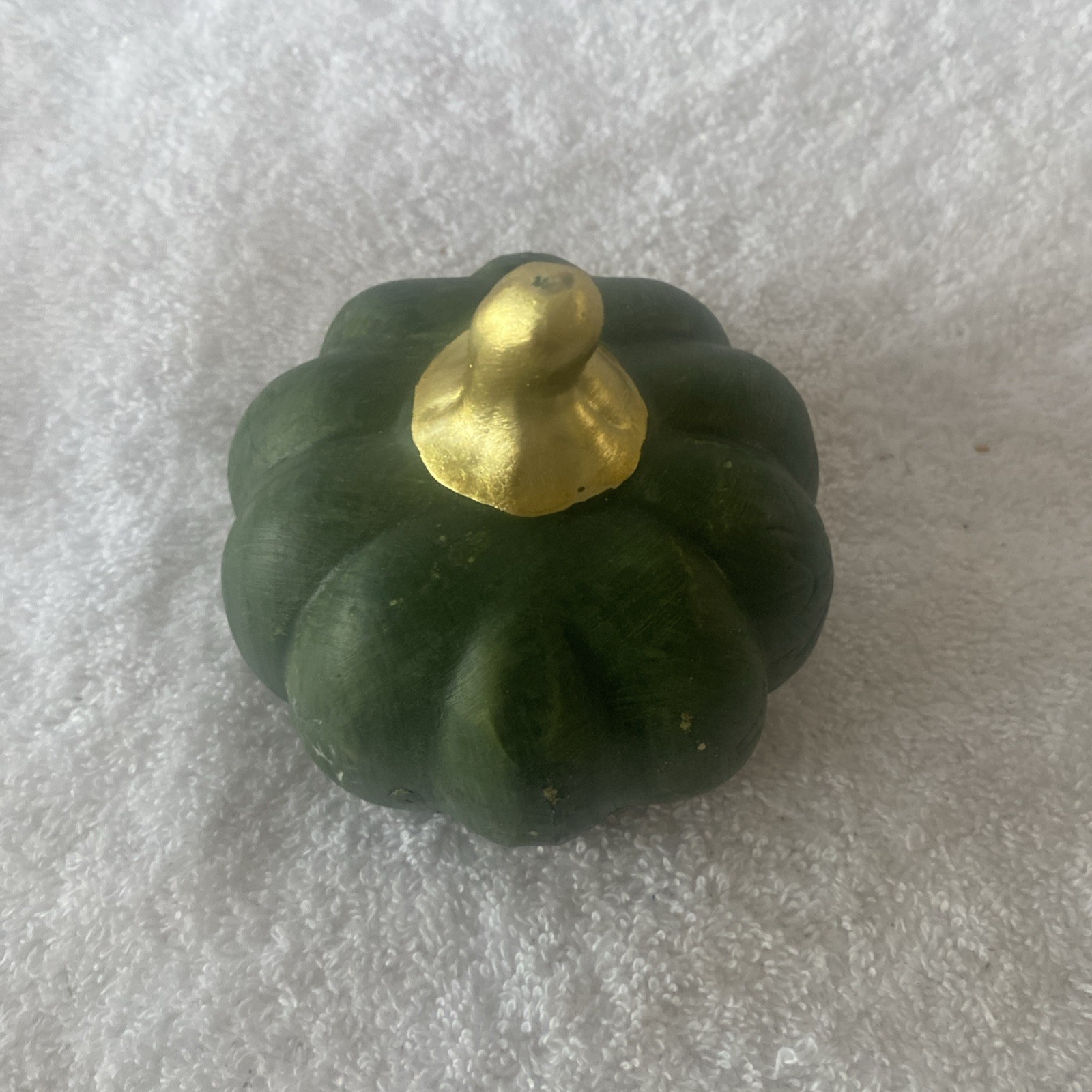 Autumn/Fall Green Pumpkin Golden Stem TableTop Decor (SHIPS IN 24 HOURS)