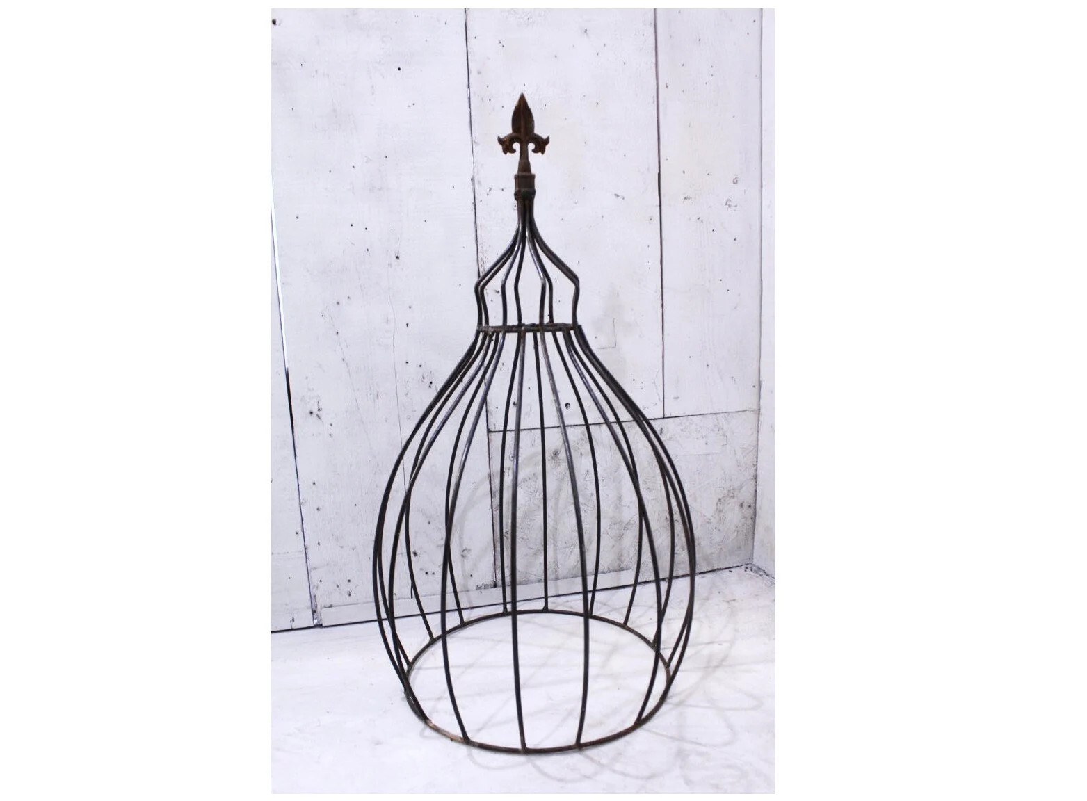 Large 28″” Egyptian Topiary Trellis, Wrought Iron Plant Climber