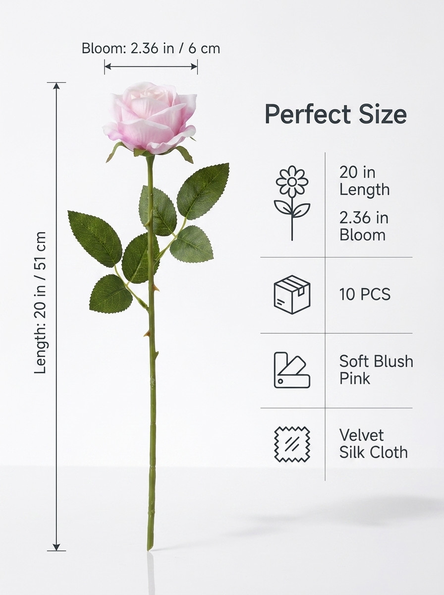 10pcs Roses Artificial Flowers Rose Flower Branch Artificial Red Roses Realis