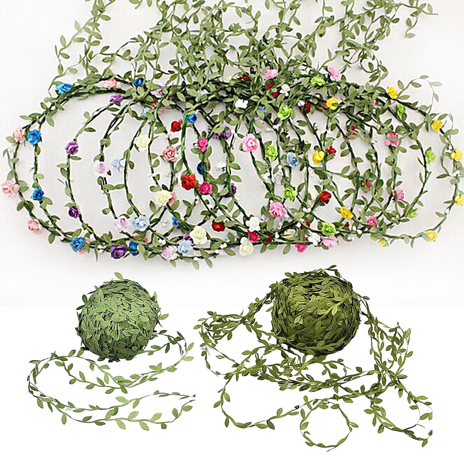 Artificial Greenery Garland Cloth Trailing Vine Leaf Greenery Plants for Wedding