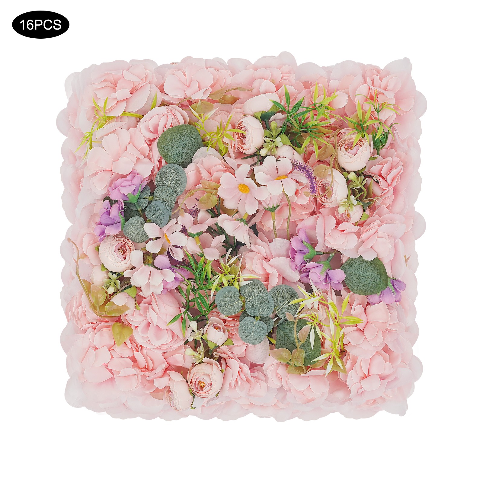 Artificial Flower Wall Panels, 16 PCS Flower Wall Panels Wall Decoration
