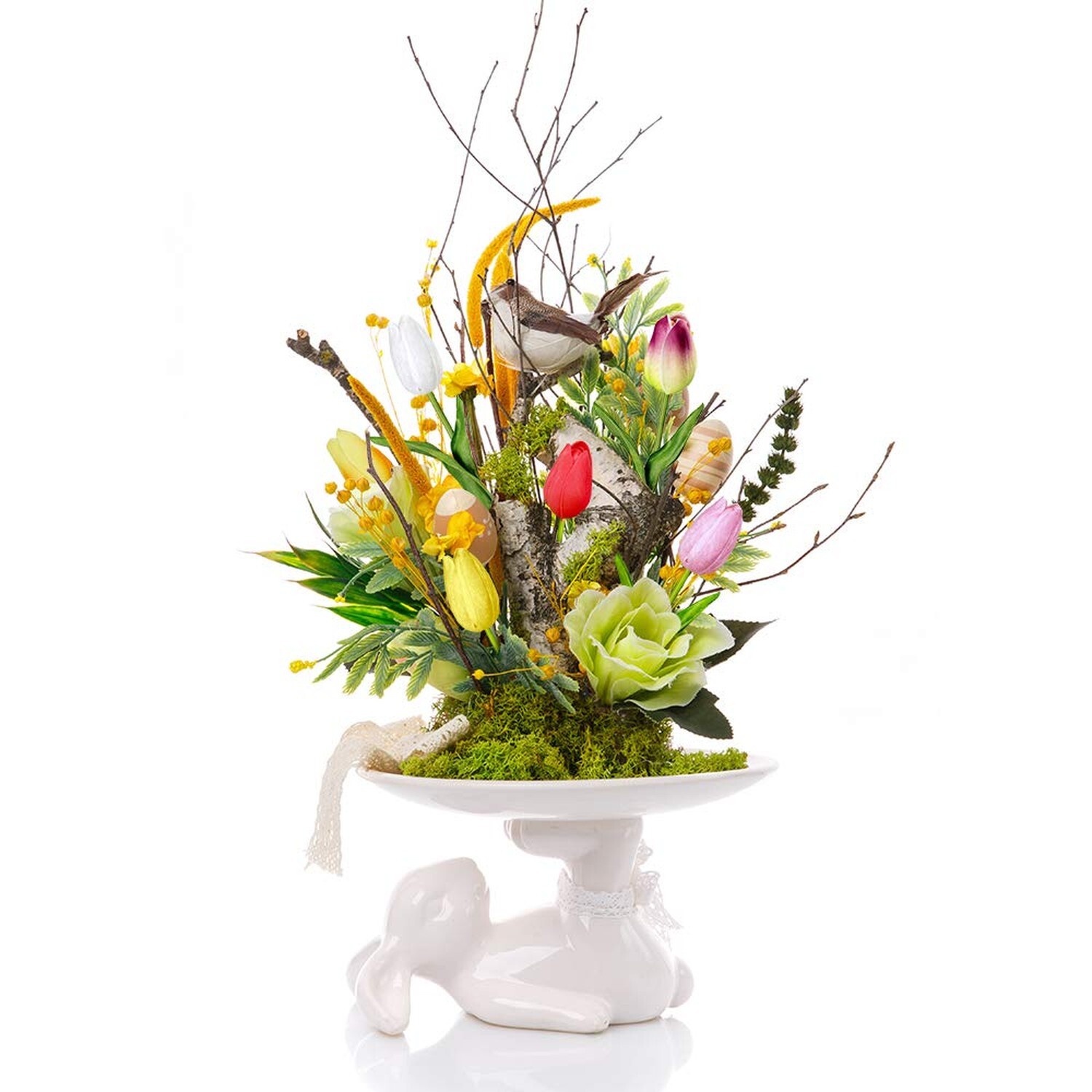 28 Pcs Multicolor Tulips Artificial Flowers Faux Tulip Stems Real Feel PU Tul…