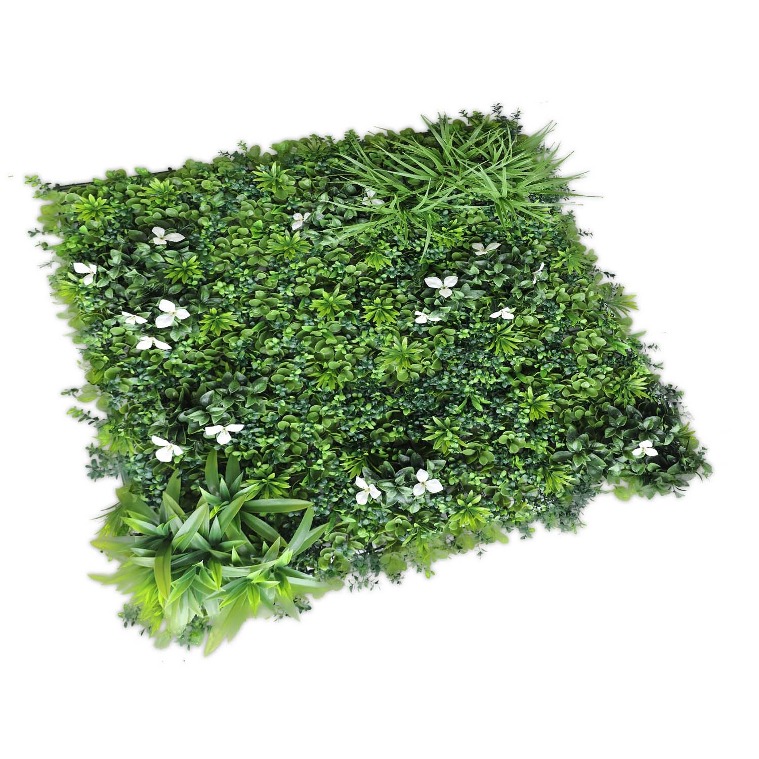 40″ Artificial Faux 3D Mix Leaves Wall Panel Fence Screen Home Outdoor Decor #02