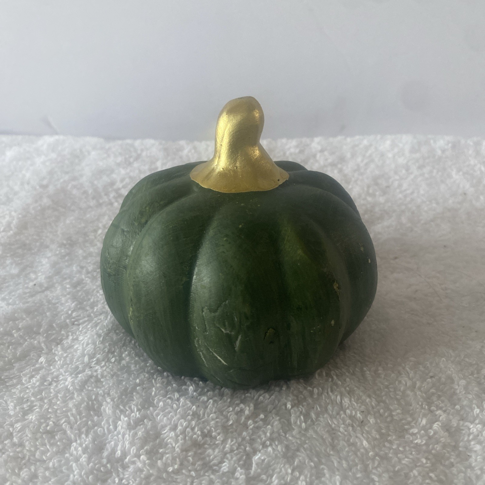 Autumn/Fall Green Pumpkin Golden Stem TableTop Decor (SHIPS IN 24 HOURS)