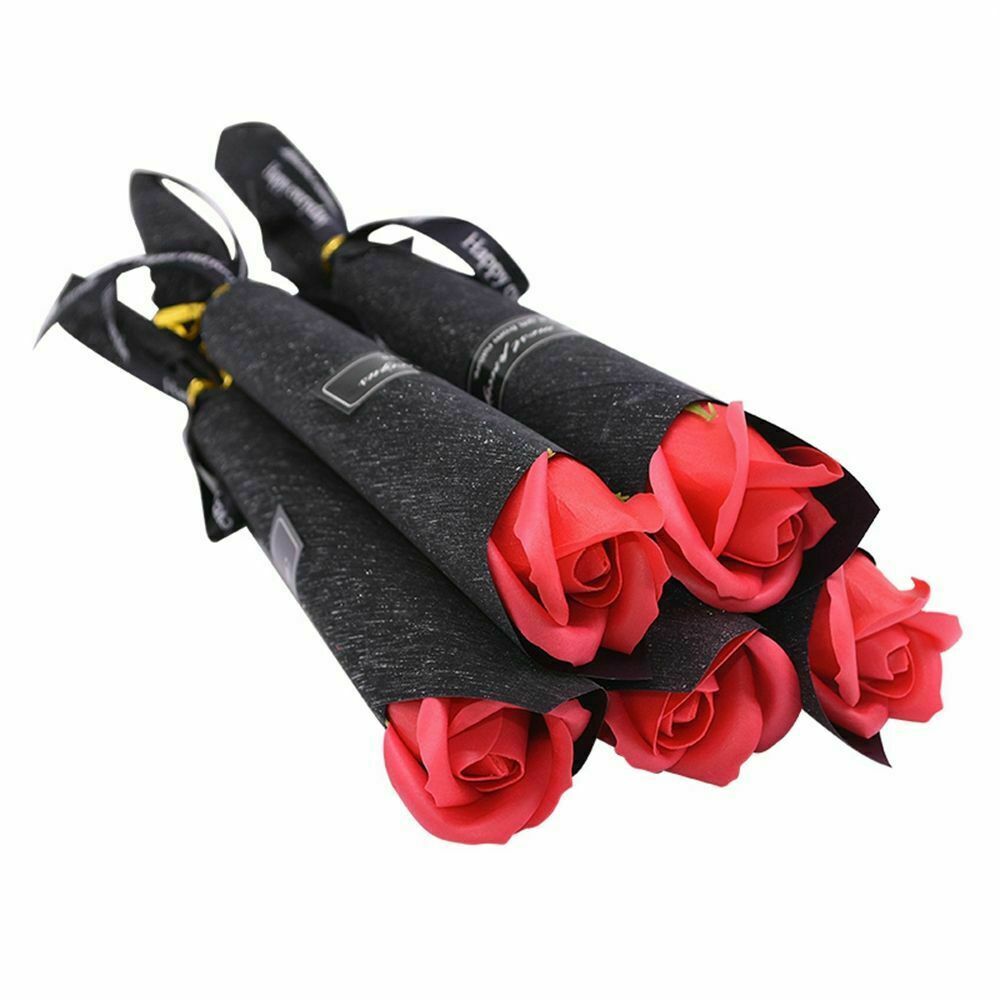 5pcs Soap Rose Artificial Flower Girl Friend Valentine’s Day Gift Anniversary