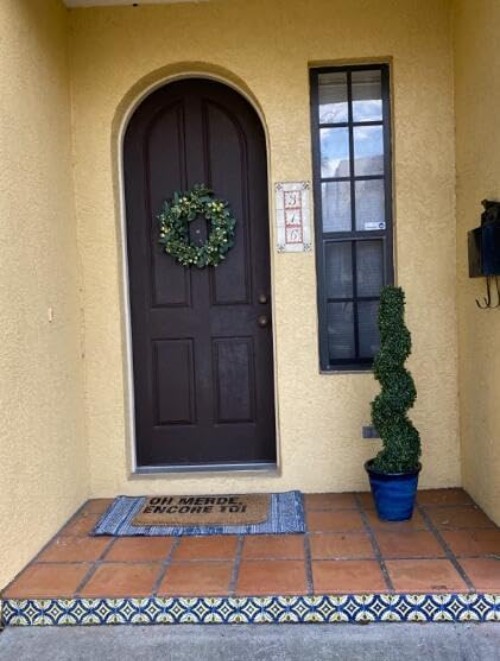 3ft Artificial Spiral Boxwood Topiary Trees Faux Plants Outdoor Front Porch D…
