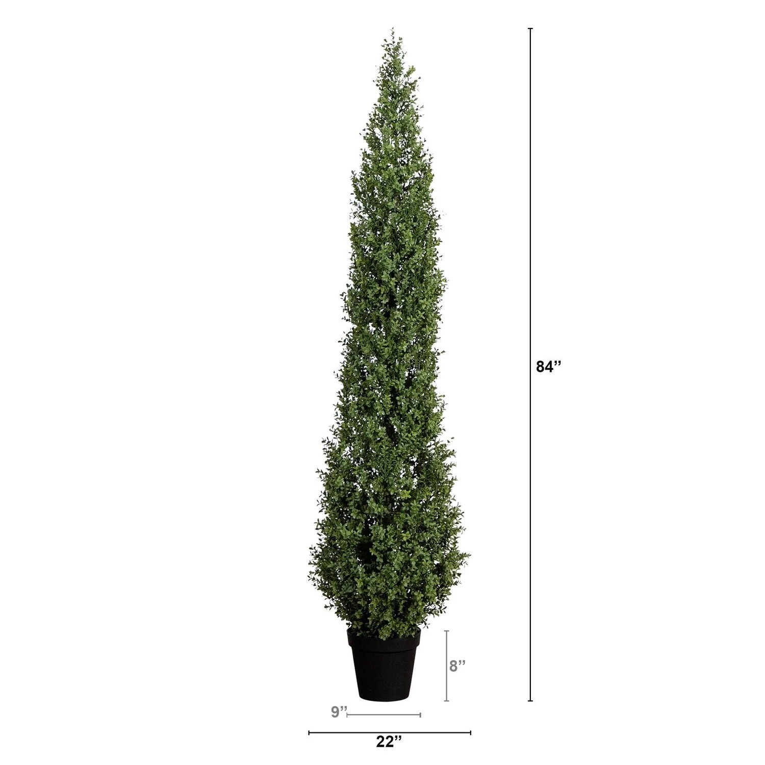 7’ Boxwood UV Resistant Artificial Topiary Tree (Indoor/Outdoor). Retail $199