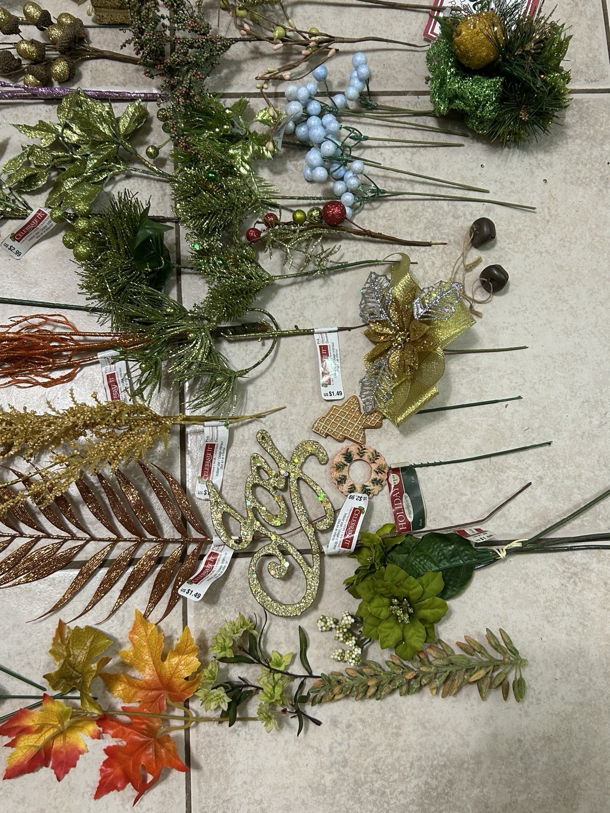 Artificial Stems And Blooms For Crafting/diy