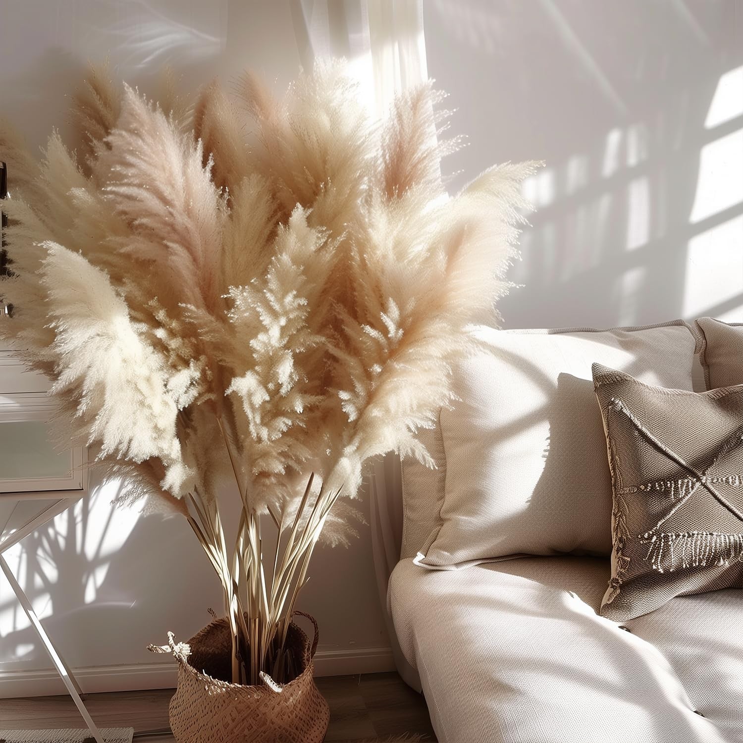 10 PCS 40 Inch Tall Pampas Grass Floral Decor Floor Vase Living Room Plants