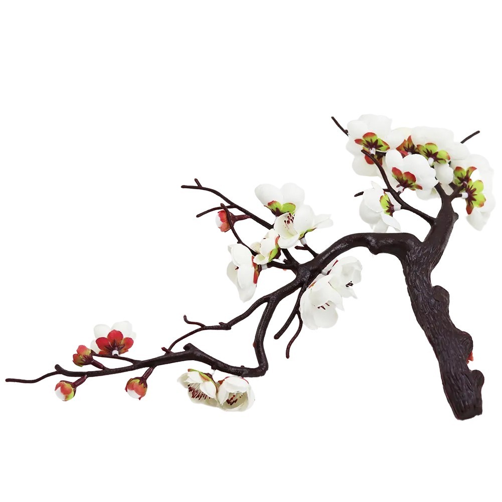 Fake Flower Arrangement Plum Blossom Bouquet Sustainable Choice Vibrant Colors