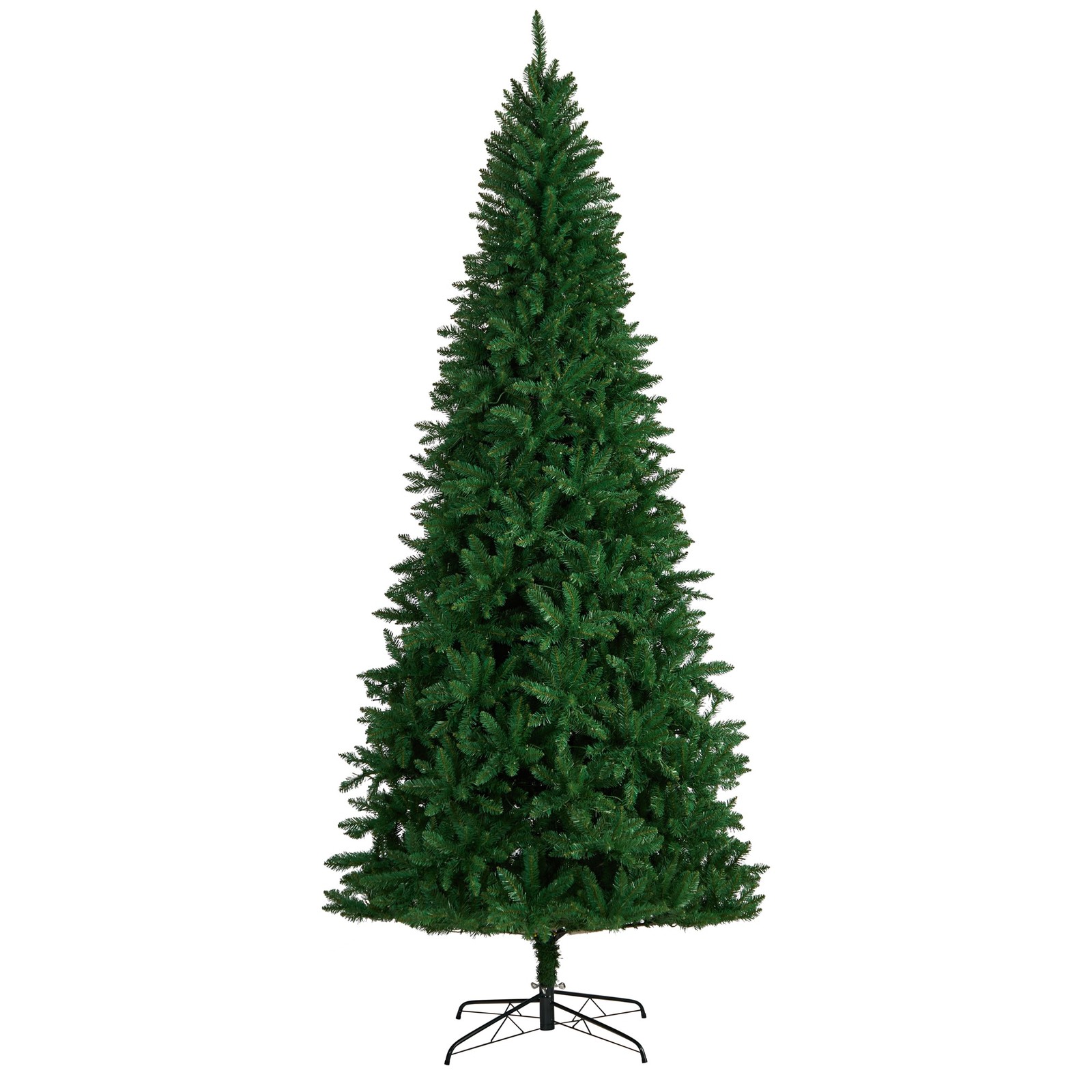 9ft Green Valley Fir Christmas Faux Tree with 800 Clear LED Lights Prelit
