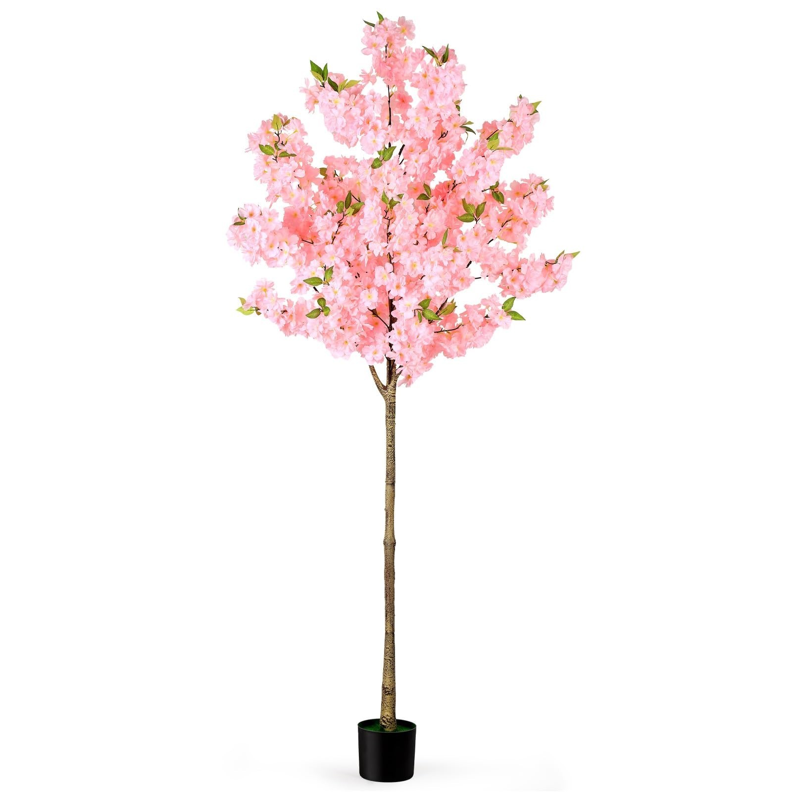 6FT Artificial Cherry Blossom Tree – Faux Pink Sakura Flowers for Indoor Decor,