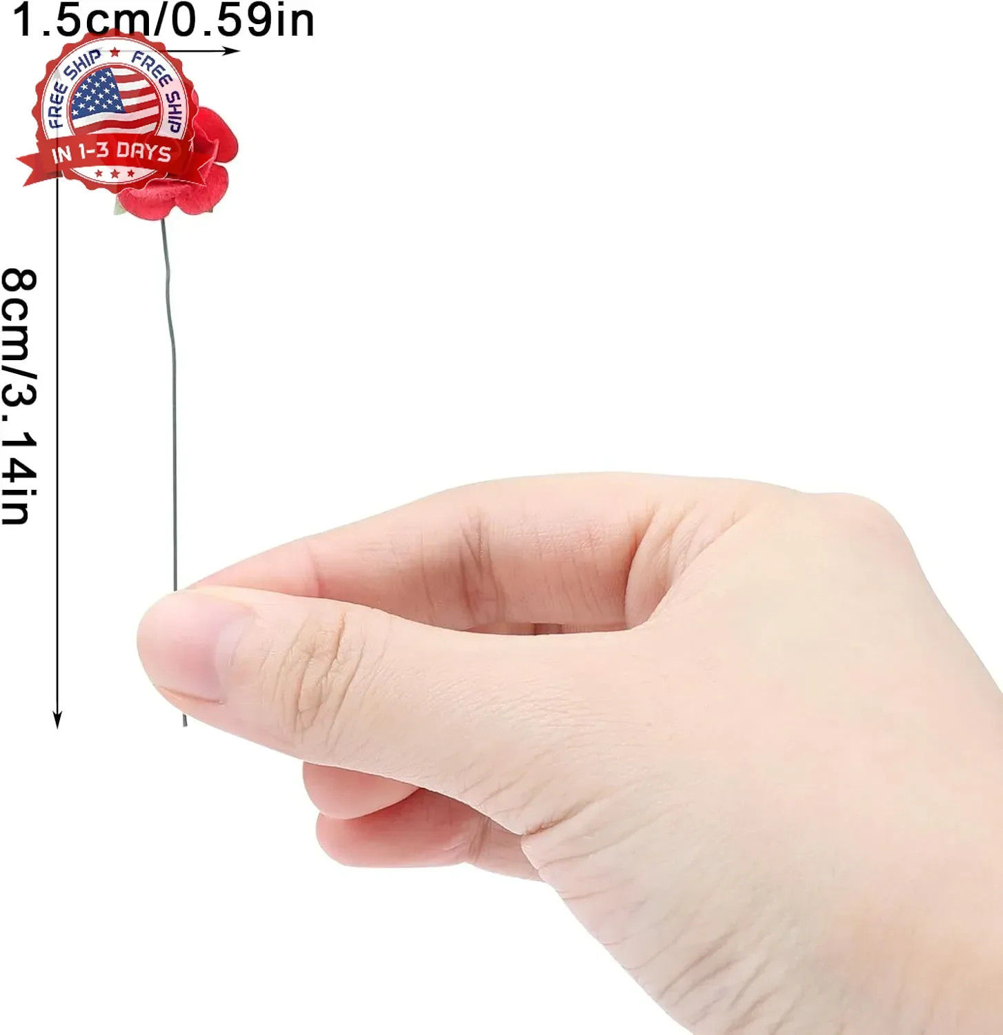 CCINEE 120pcs Mini Paper Flowers,Mulberry Paper 1/2″ Artificial Rose Flower with