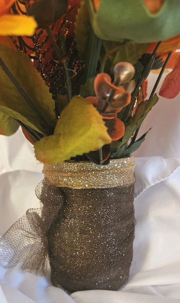 Fall/autumn artificial flower arrangement A4