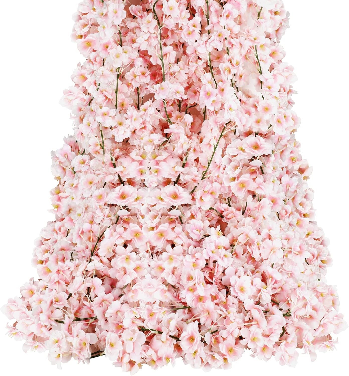 Durable Faux Silk Cherry Blossom Vines, 35.4 Ft – Wedding & Outdoor Elegance