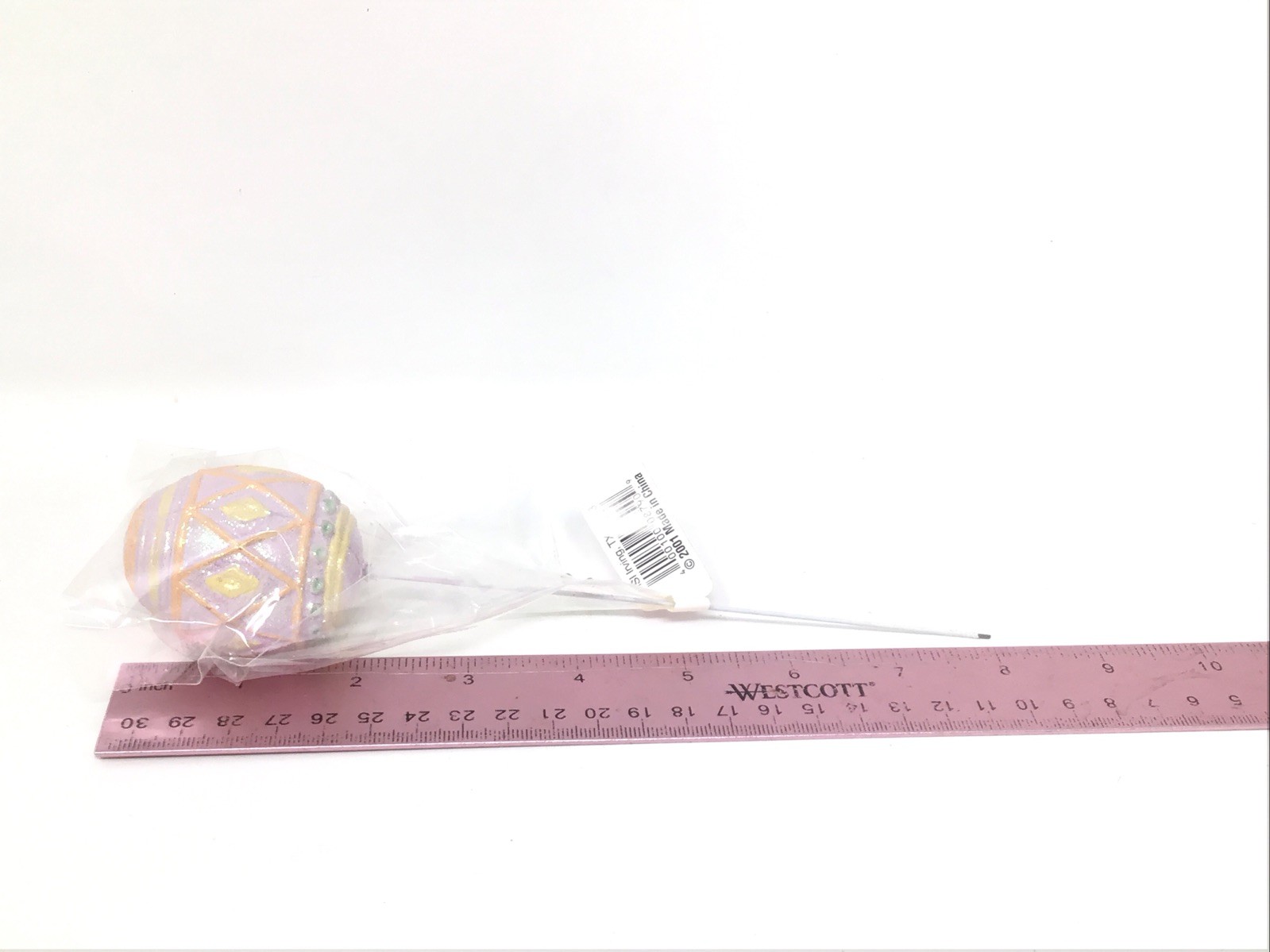 Lot of 9 Easter Egg Floral Picks Plastic Painted 4-8” & 5-8.5” Picks NOS Vintage