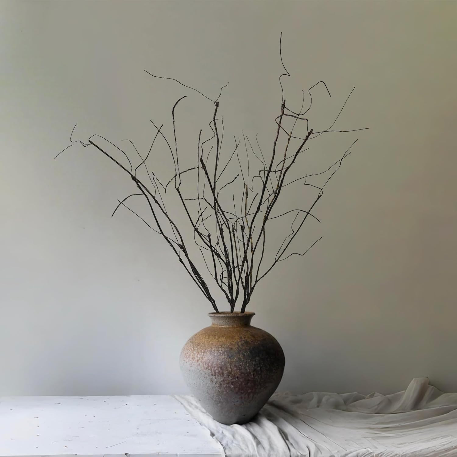Bendable Curly Willow Branches for Vase Stretchable Artificial Twigs for DIY Hom