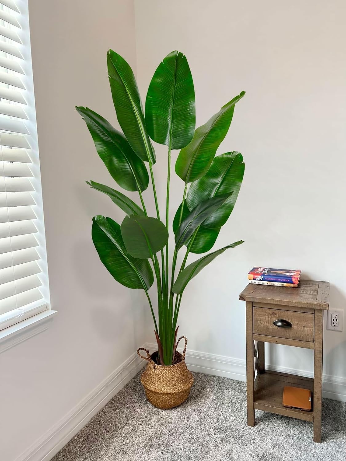 Lifelike 6ft Faux Bird of Paradise Tree with Decorative Pot – Indoor/Outdoor