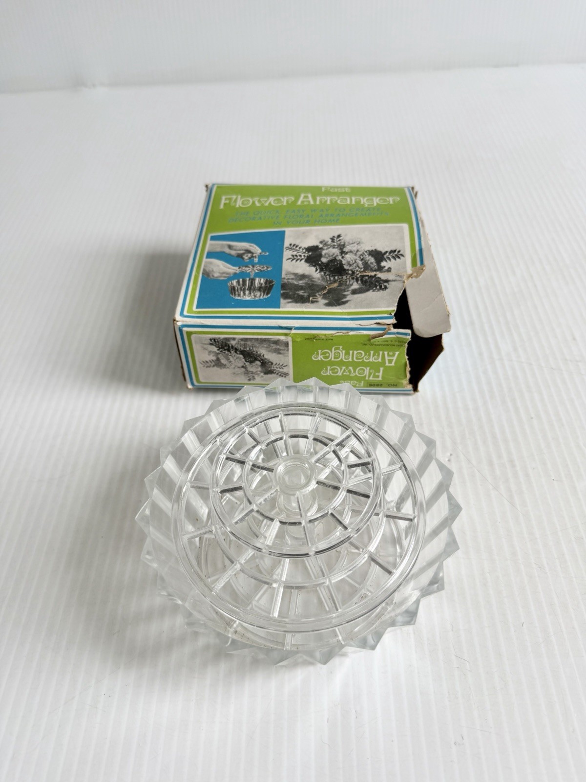 Lot Of 2 Vintage Plastic Flower Arranger Fashioner Flower Frogs Candlestick