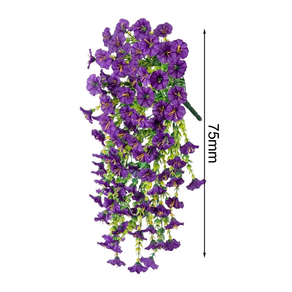 Artificial Morning Glory Flowers Hanging Vine for Garden Patio Porch Decoration