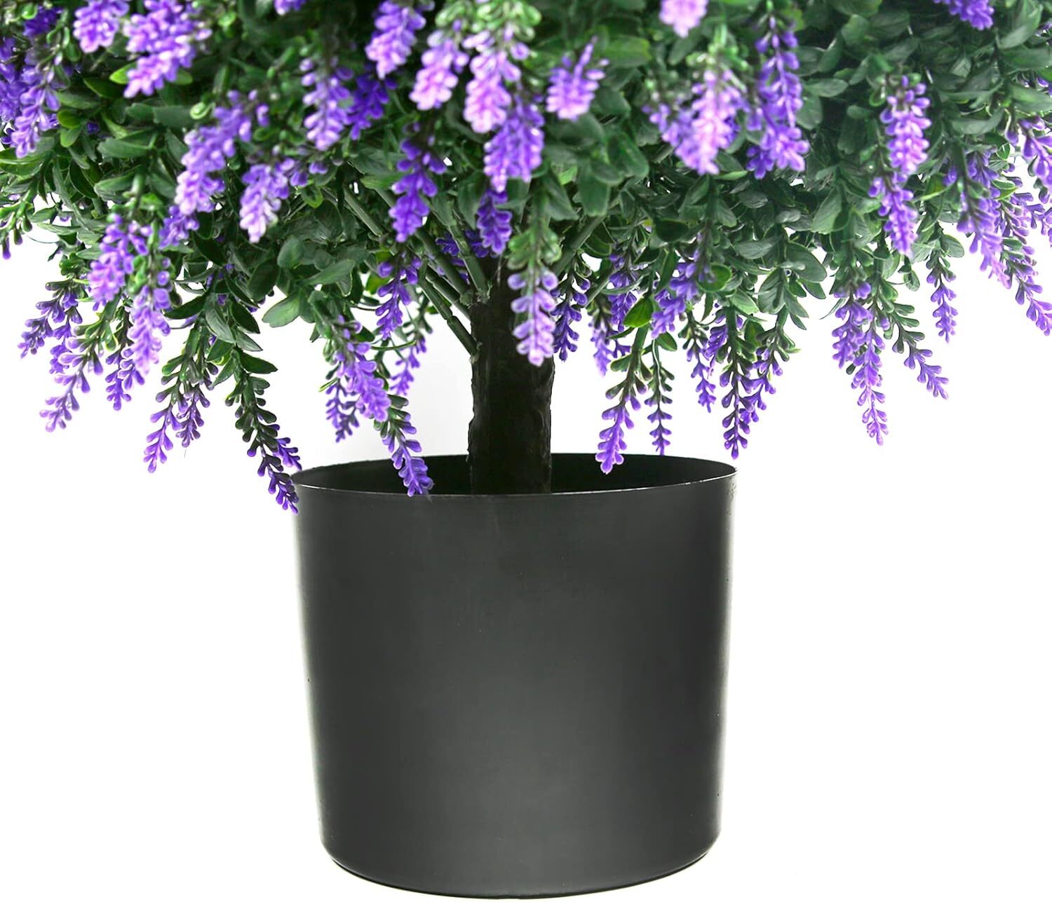 Sunnyglade 21.6″ Tall Artificial Lavender Ball Tree Set