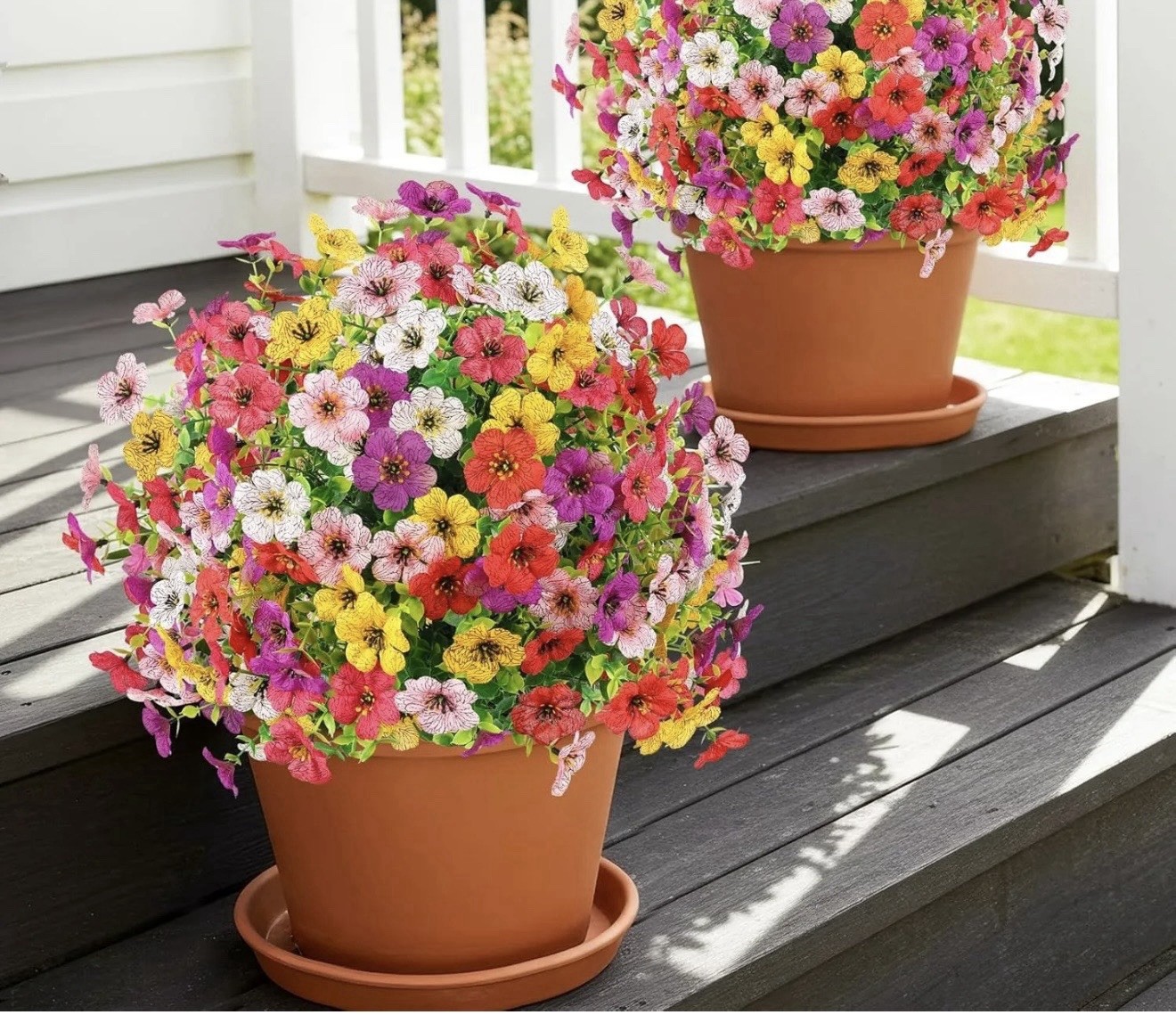Outdoor UV Resistant Artificial Flowers-Multi Colored Artificial Flowers