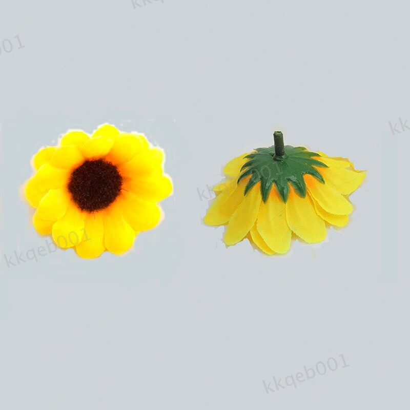 7cm Mini Silk Sunflower Artificial Fake Flowers Head For diy Wedding Party