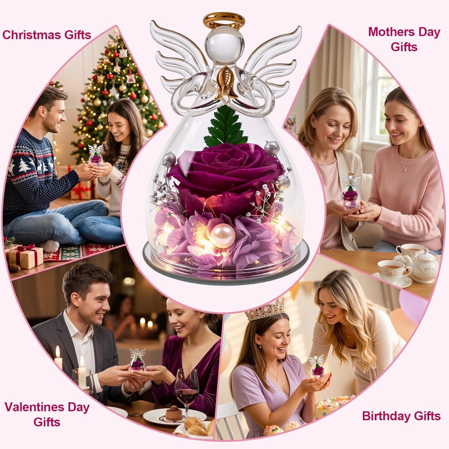 Preserved Rose Birthday Gifts for Mom Women, Forever Fresh Flowers for Delive…