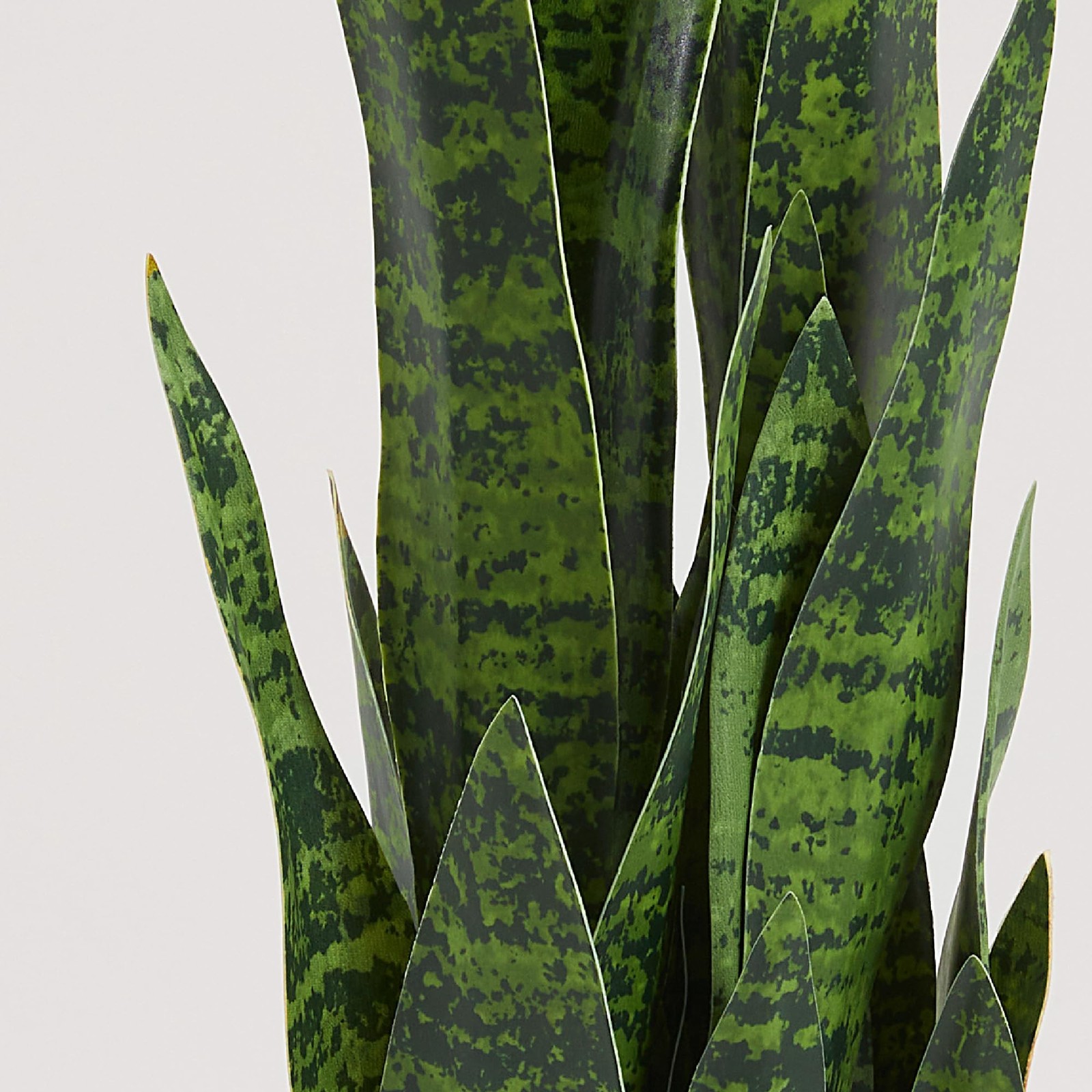 KOL 3ft 2-Pack Artificial Snake Plant – Thick Lifelike Leaves, Faux Silk Sans…