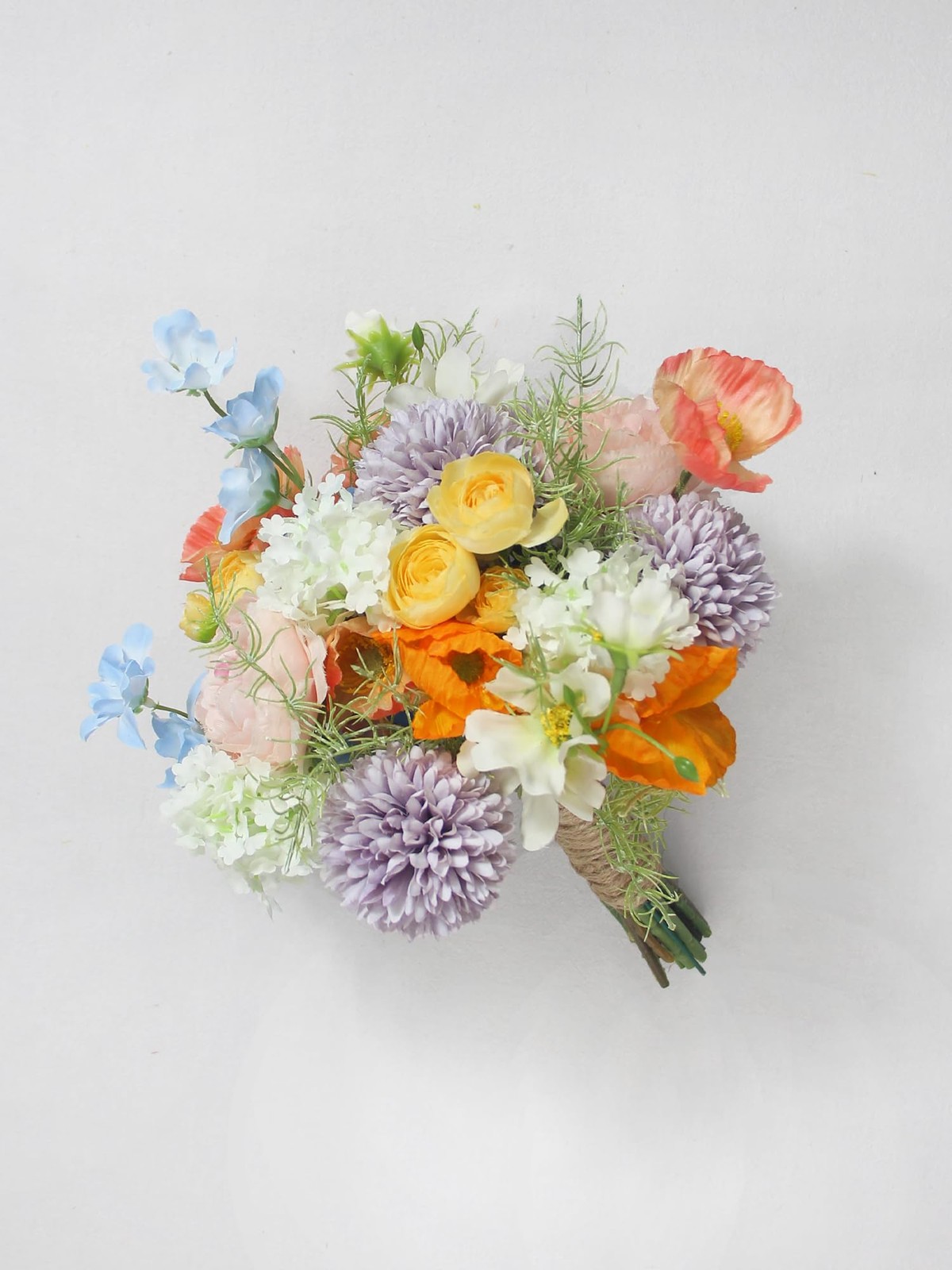 Rinlong 1Pc Wedding Bouquets for Bridesmaids Bride Spring Pastels Pink Blue A…