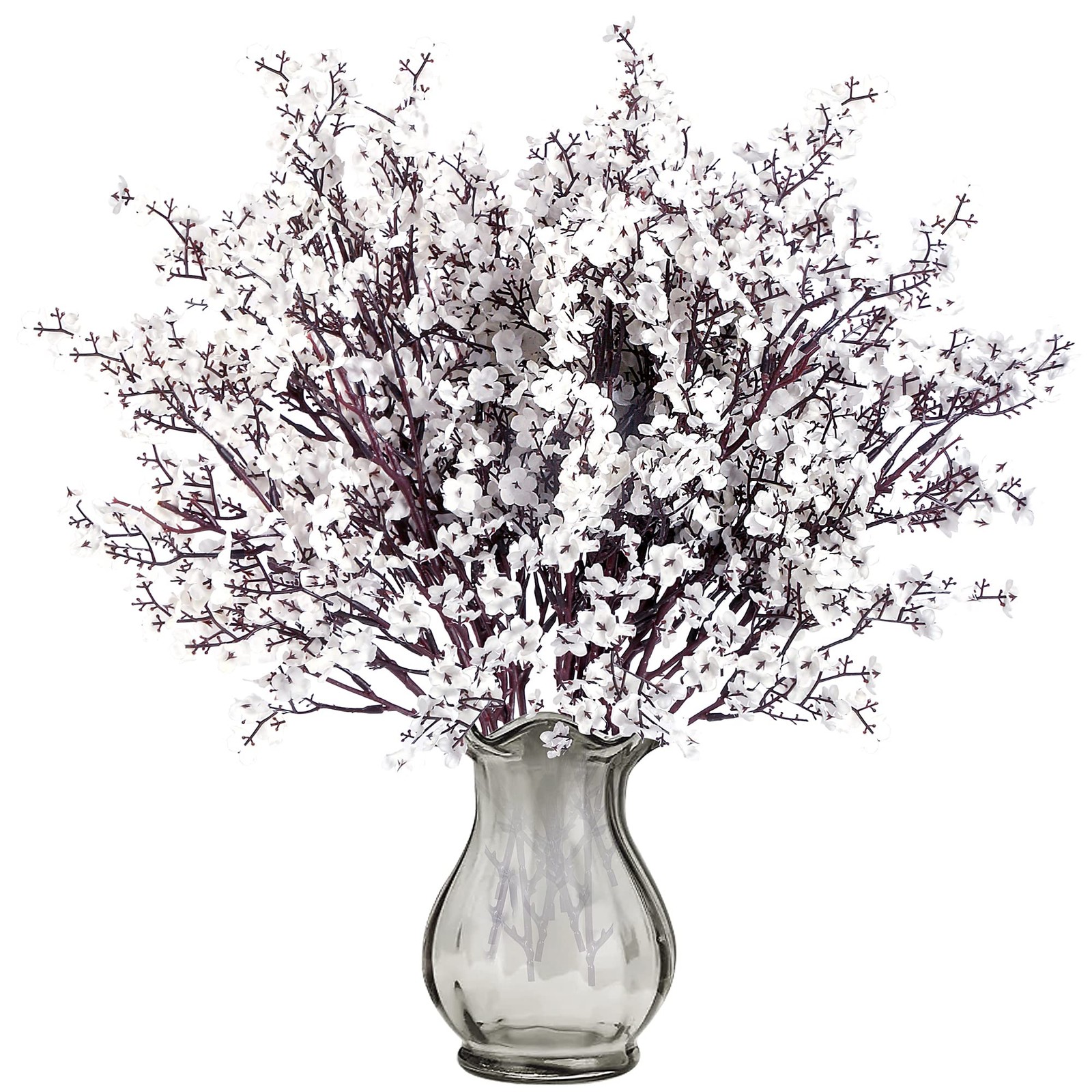 6 Pcs Babys Breath Artificial Flowers Gypsophila Bouquets Bulk Real Touch Fak…