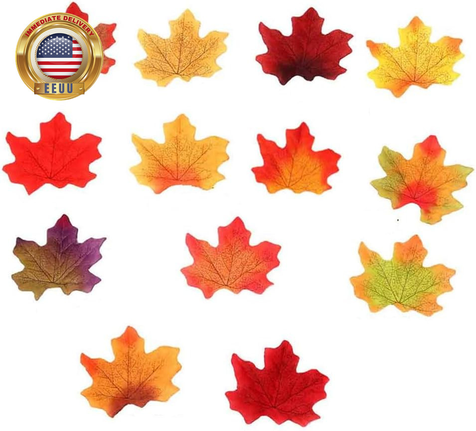 Separated Fake Fall Leaves Artificial Autumn Maple Leaf Room Decor for Home Part