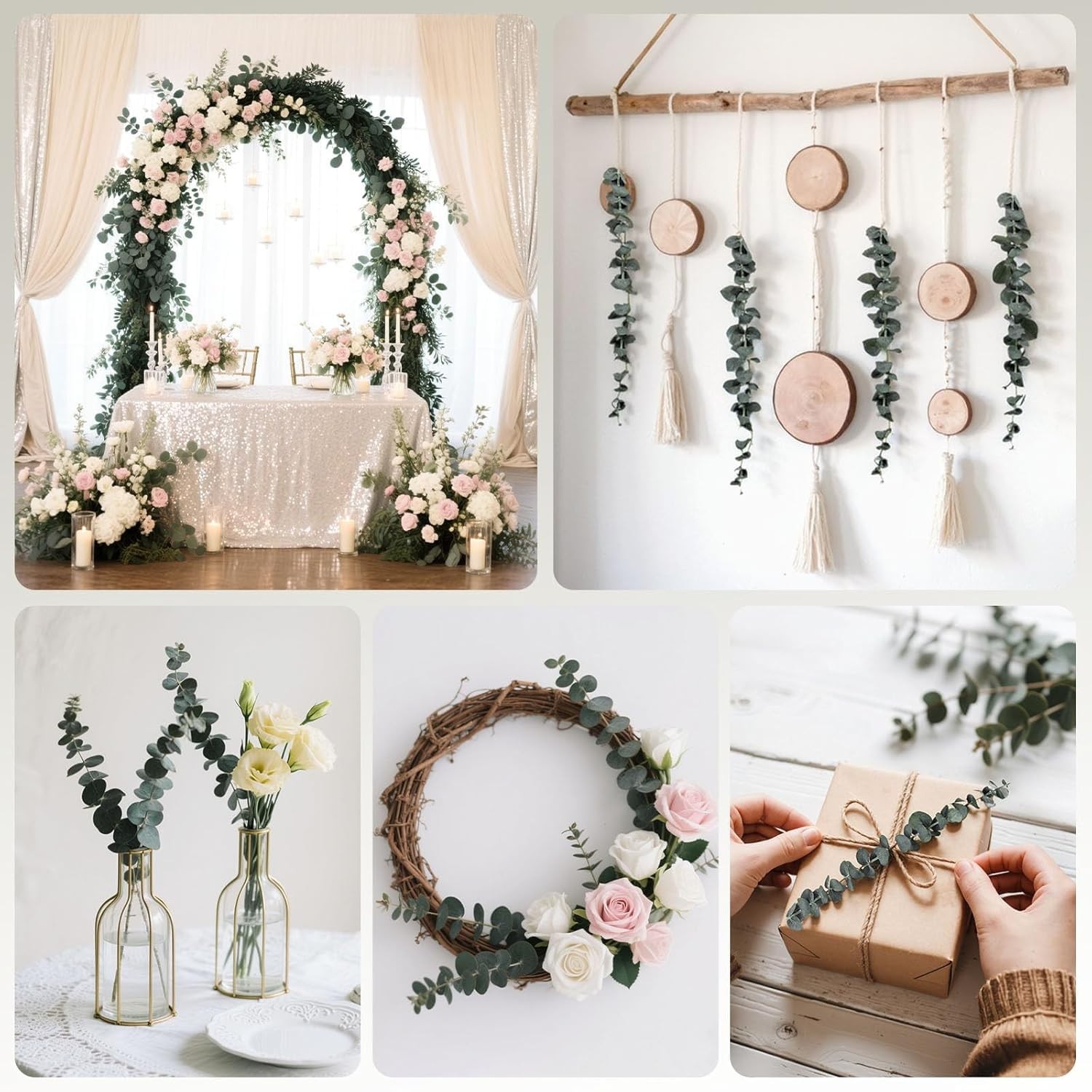 16PCS Real Dried Eucalyptus for Shower, 16″-17″ Natural Eucalyptus Stems Hang…