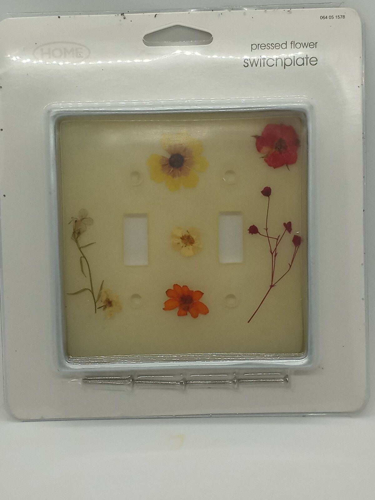 Target Brand Pressed Flower Switchplate 2002 Dried Flowers