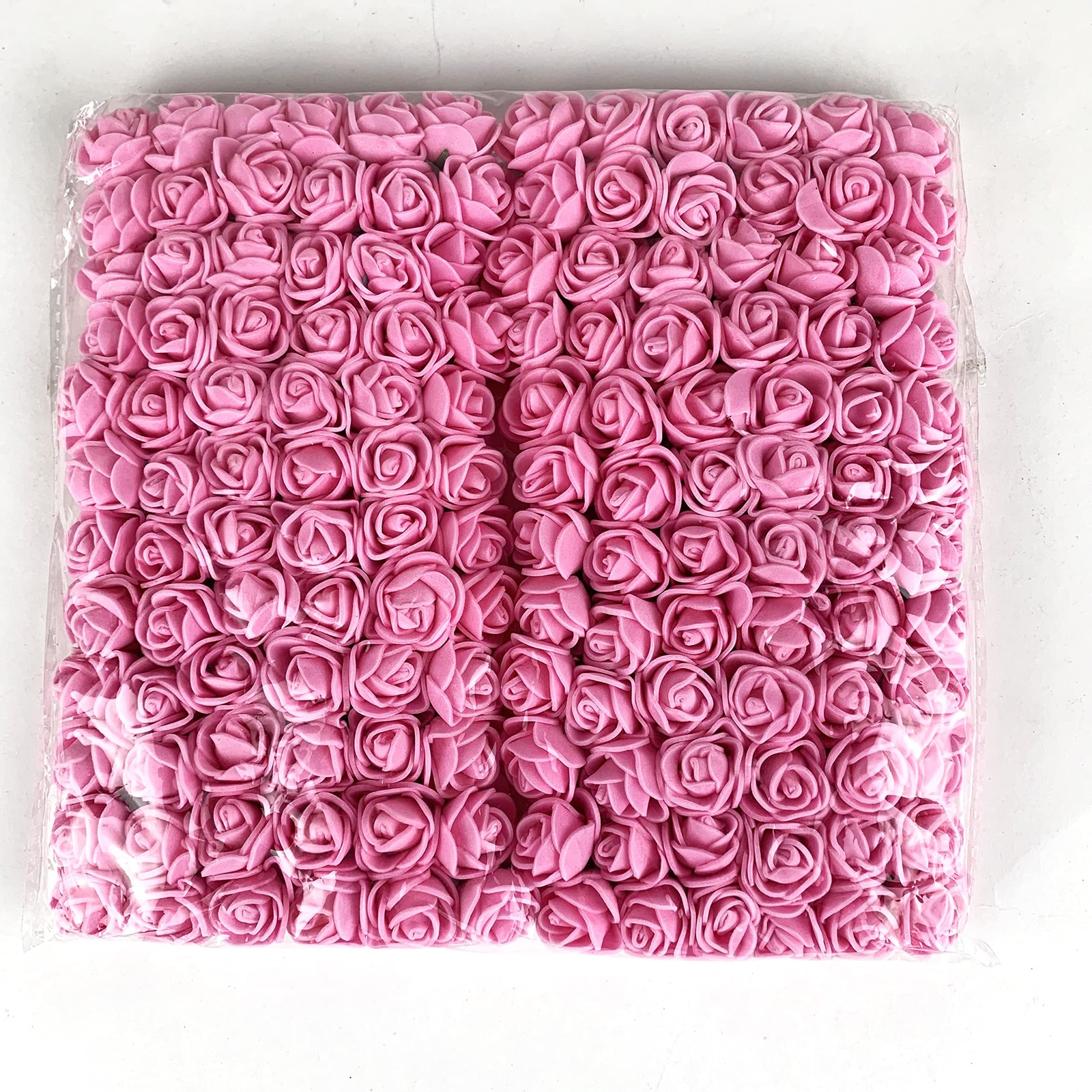 144PC Light Pink Mini Fake Rose Flower Heads 20mm Artificial Roses DIY Artifi…
