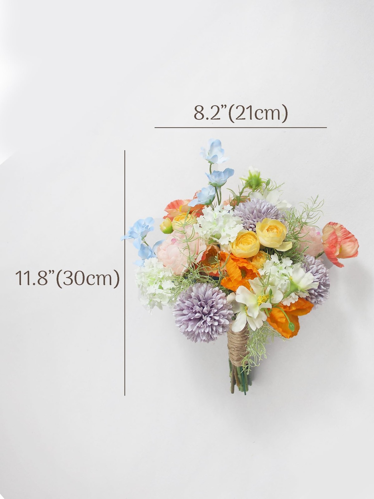 Rinlong 1Pc Wedding Bouquets for Bridesmaids Bride Spring Pastels Pink Blue A…