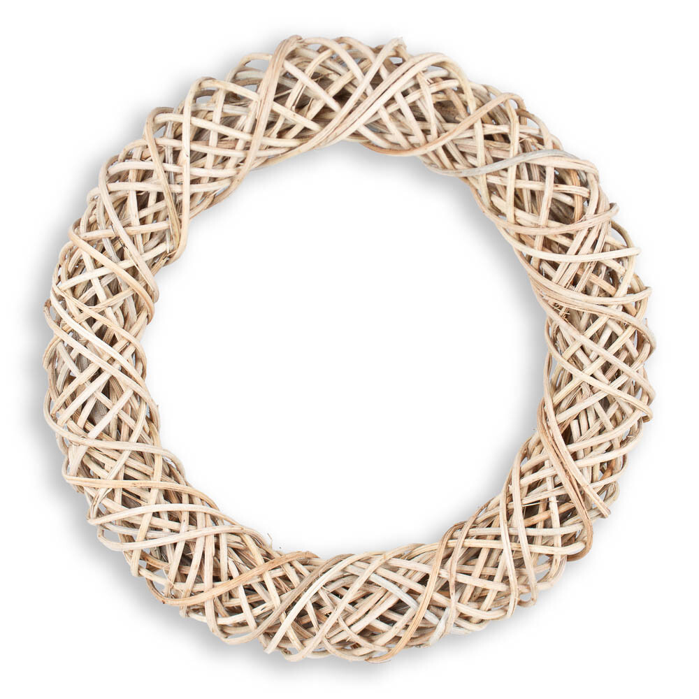 Bulk Package of 12 Natural Vine Twig 12″ Hand Woven Wreaths