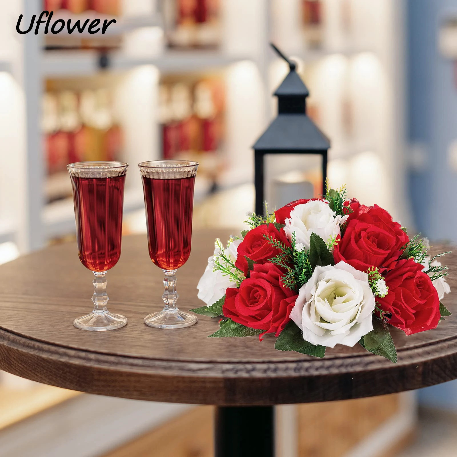 28cm Rose Artificial Flower Balls Wedding Roman Column Road Guide Decorations Bi