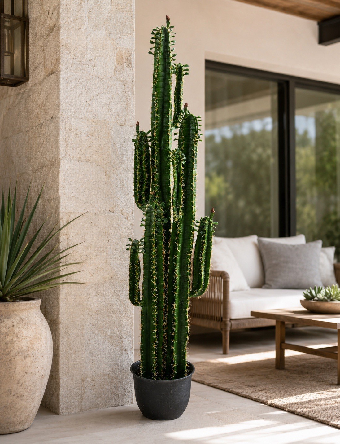 6.5’ Artificial Giant Cactus Plant Realistic Faux Indoor Home Decor