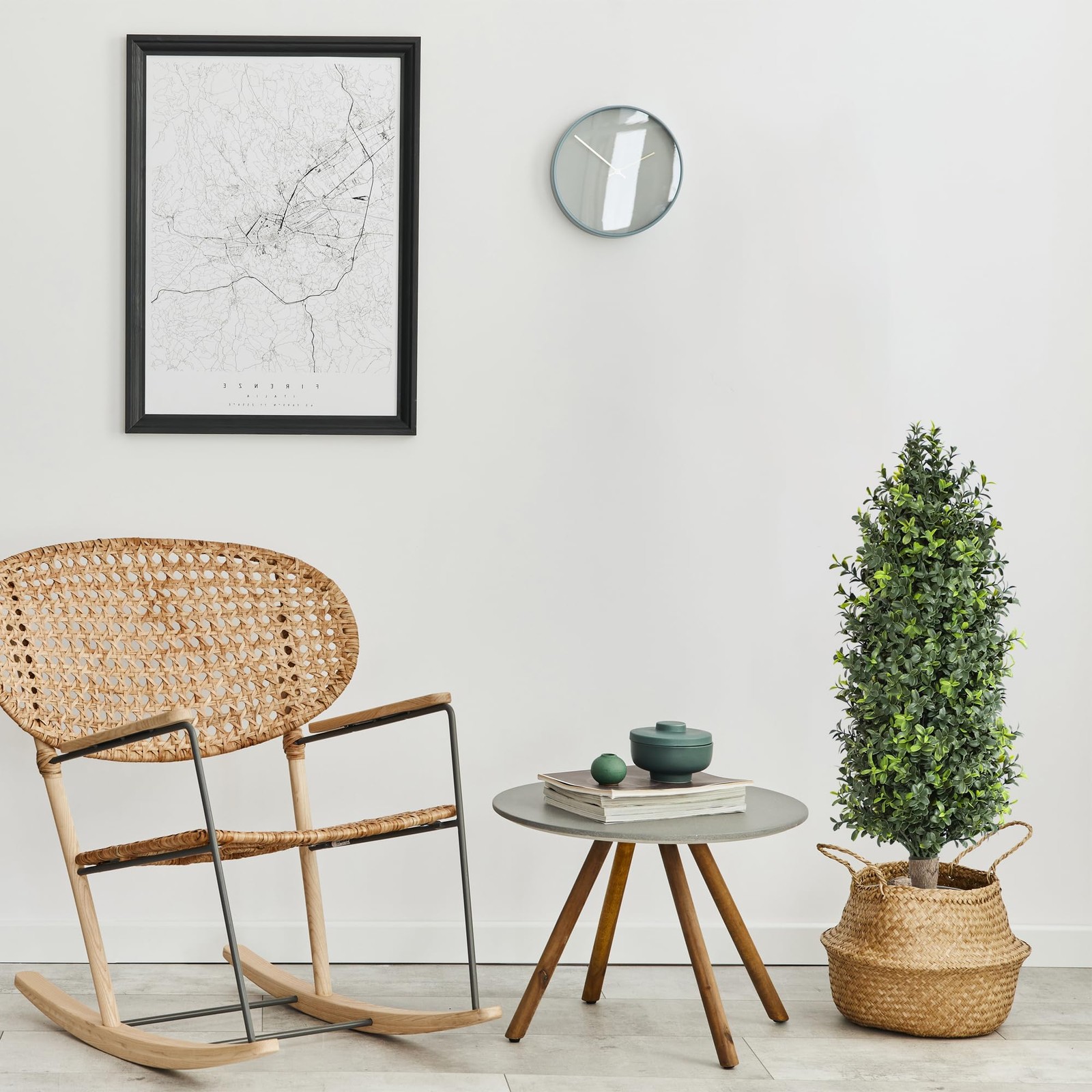 Artificial Topiary Trees with Ground Spike 30 Inch Tall UV Rated Cone Bush Ev…