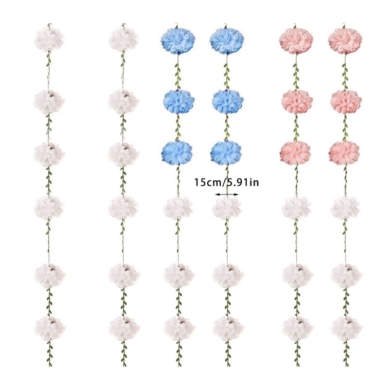 8.2feet Long Floral Garland Hanging Decoration For Birthdays Weddings Decoration