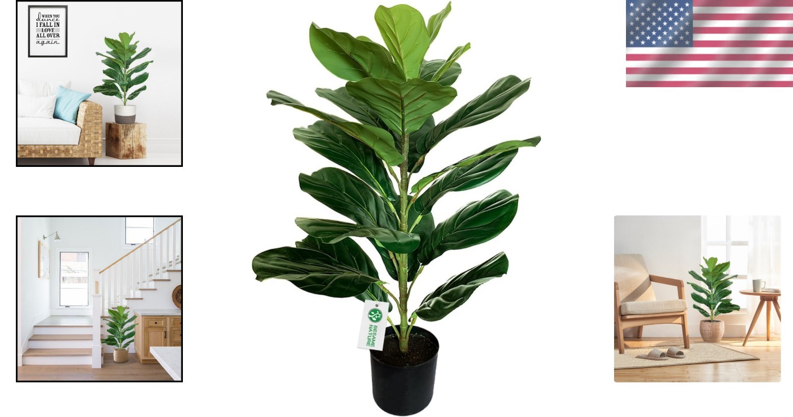 Beautifully Crafted 30″ Artificial Fiddle Leaf Fig – Perfect for Housewarming
