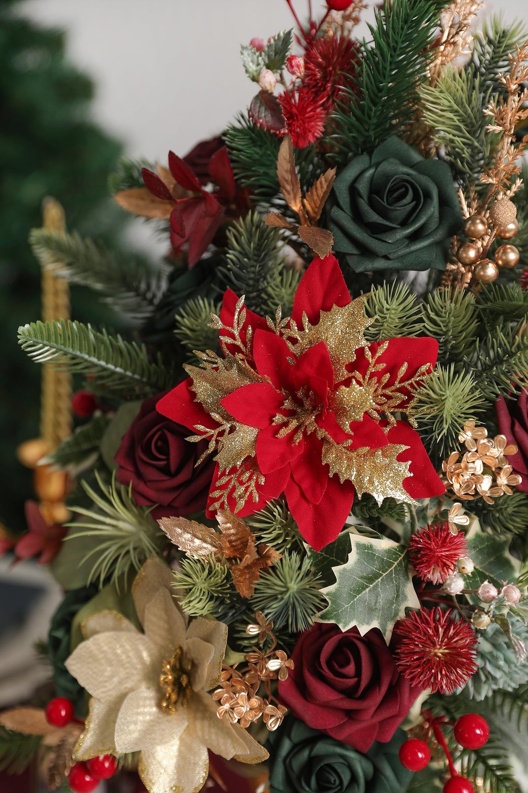 1 Set Artificial Flowers Combo Box DIY Wedding Bouquet Centerpiece Arrange