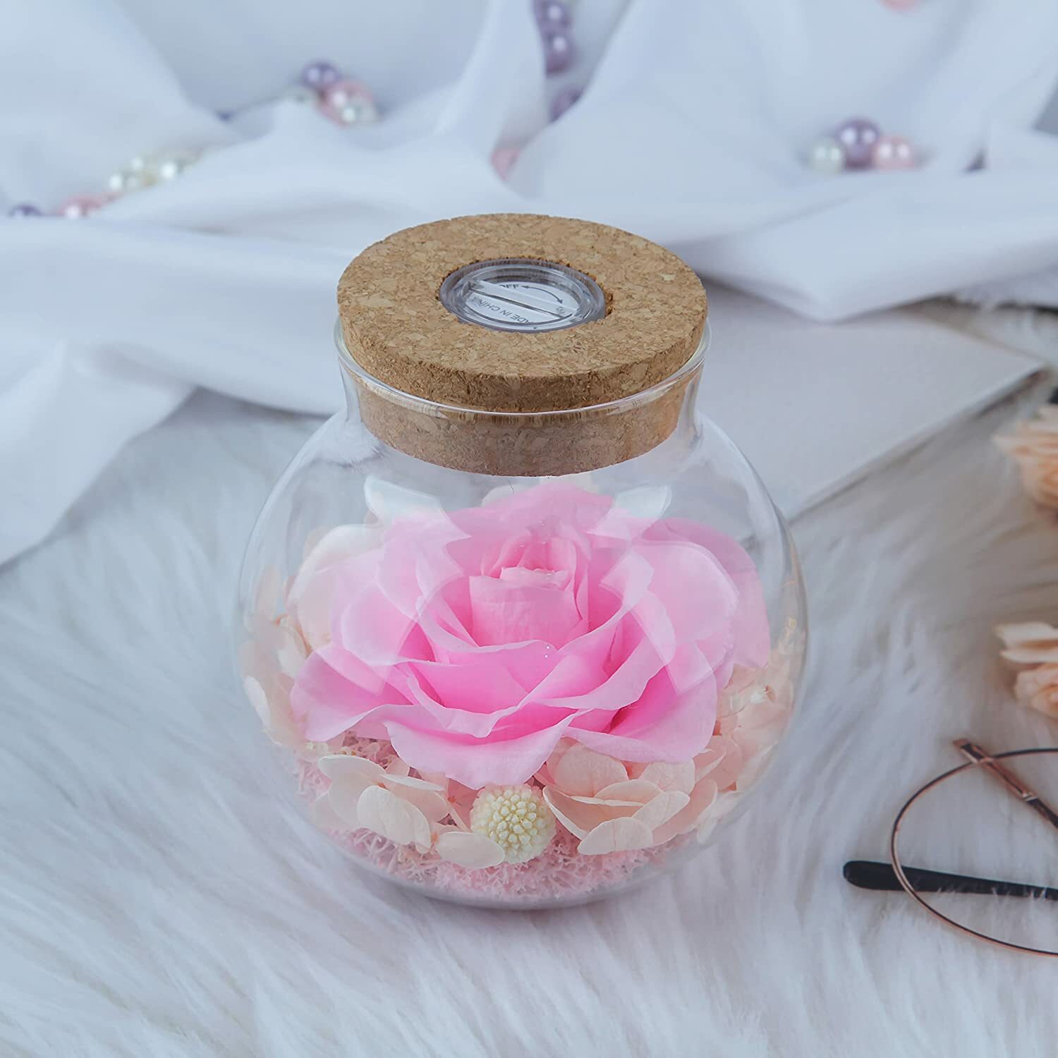 Roses LED Mood Light Eternal Flower Gift Best Present for Mother’s Day Birthday 