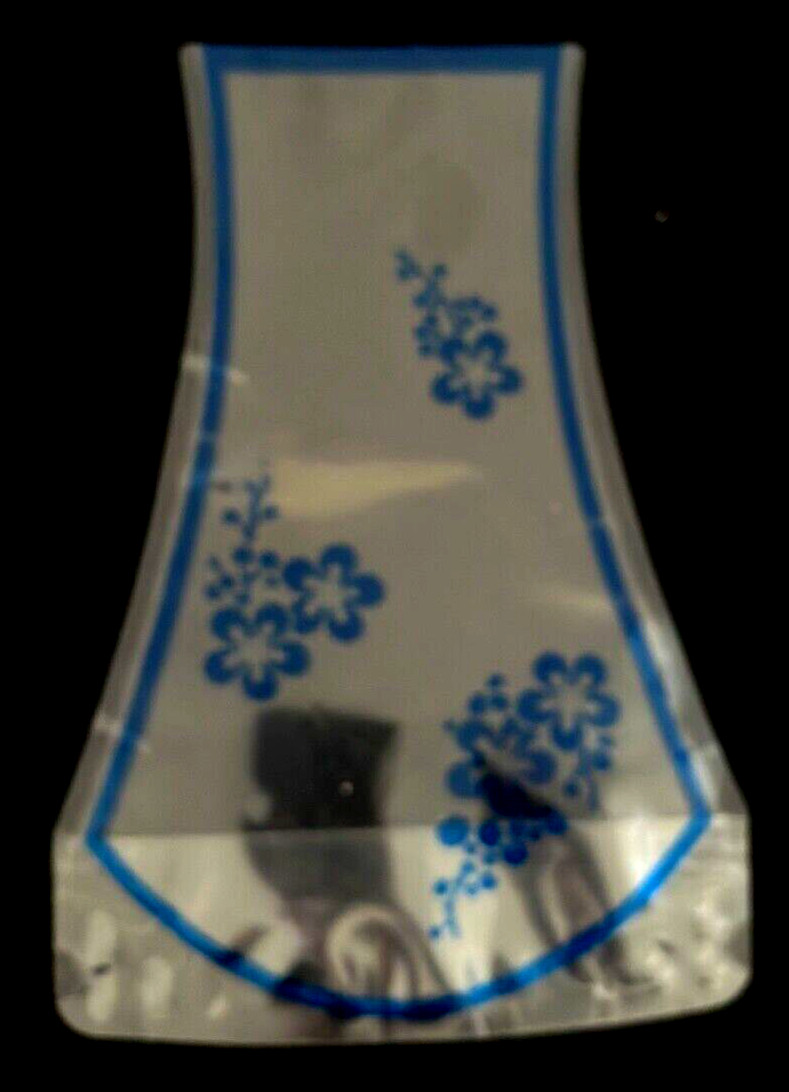 NEW 60 LARGE FOLDING PLASTIC VASES WHOLESALE TRANSPARENT ASSORTED/PATTERNS CLEAR