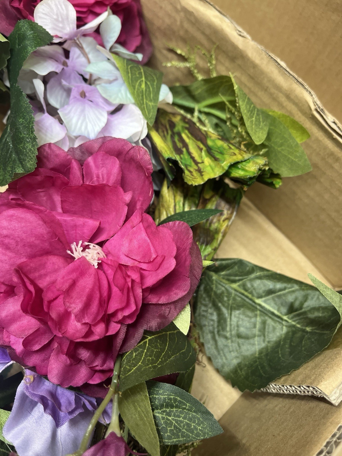 17″ Rose, Hydrangea, Peony Colorful Wreath, Holiday, Spring, Floral